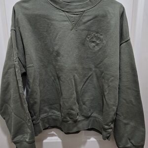 American Eagle Outfitters Olive Green Sweatshirt